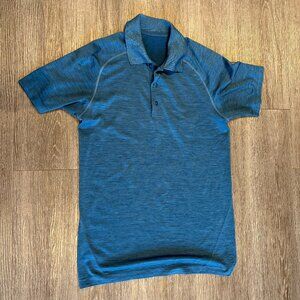 Men's Lululemon Metal Vent Polo Blue - XS